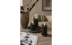 Flamme Flow Batteridrivet Blockljus 12,5cm Grön