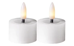 Star Trading Flamme Flow Värmeljus Ø40mm 2-pack Vit* Flamme Batteriljus (Hela Serien)|Flamme Batteriljus (Hela Serien)