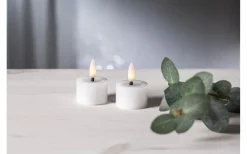 Star Trading Flamme Flow Värmeljus Ø40mm 2-pack Vit* Flamme Batteriljus (Hela Serien)|Flamme Batteriljus (Hela Serien)