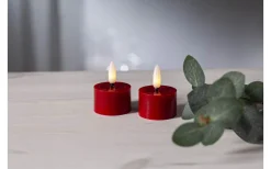 Star Trading Flamme Flow Värmeljus Ø40mm 2-pack Röd* Flamme Batteriljus (Hela Serien)|Flamme Batteriljus (Hela Serien)