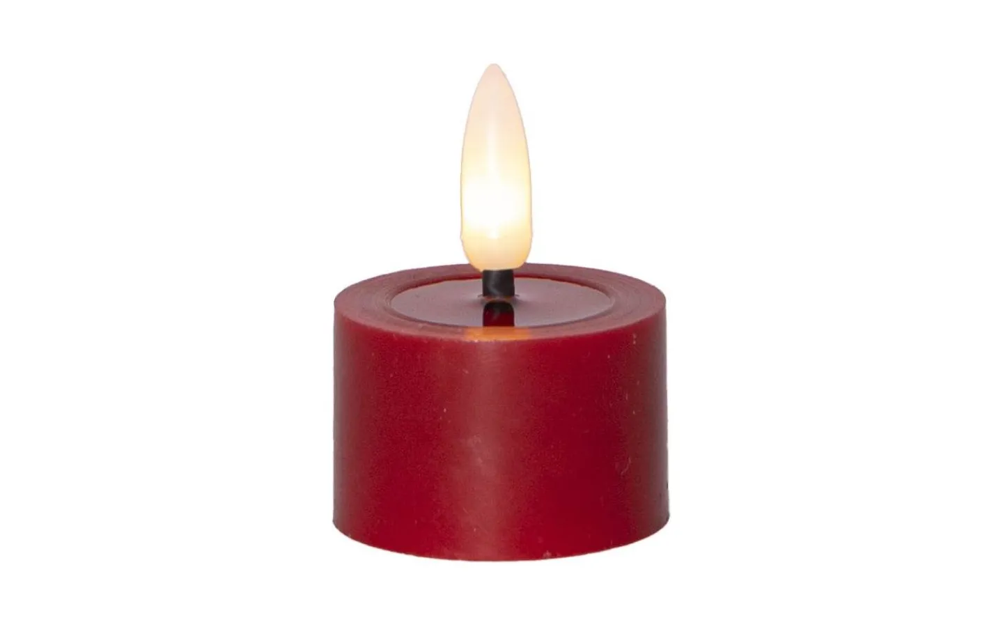 Star Trading Flamme Flow Värmeljus Ø40mm 2-pack Röd* Flamme Batteriljus (Hela Serien)|Flamme Batteriljus (Hela Serien)