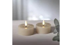 Flamme Batteriljus (Hela Serien)|Flamme Batteriljus (Hela Serien)<Star Trading Flamme Flow XL Värmeljus Ø70mm 2-pack Beige