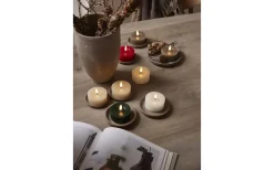 Star Trading Flamme Flow XL Värmeljus Ø70mm 2-pack Grön* Flamme Batteriljus (Hela Serien)|Flamme Batteriljus (Hela Serien)