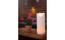 Flamme Grand Blockljus Utomhusbruk 40cm Longlife Vit