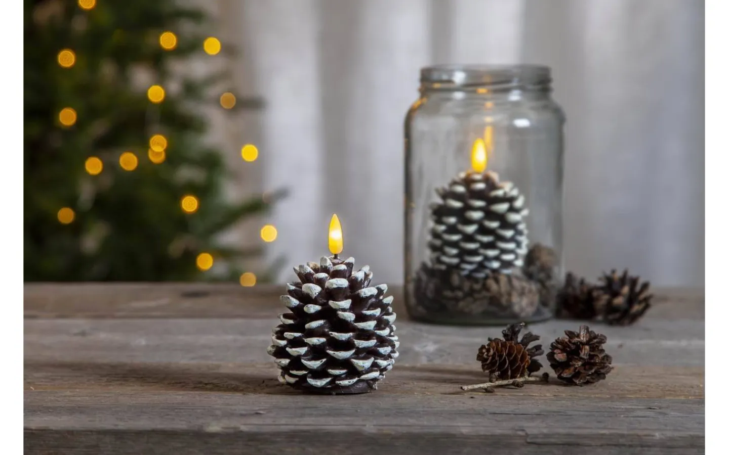 Flamme Batteriljus (Hela Serien)|Flamme Batteriljus (Hela Serien)<Star Trading Flamme Kotte Batteridrivet Ljus 11cm Brun