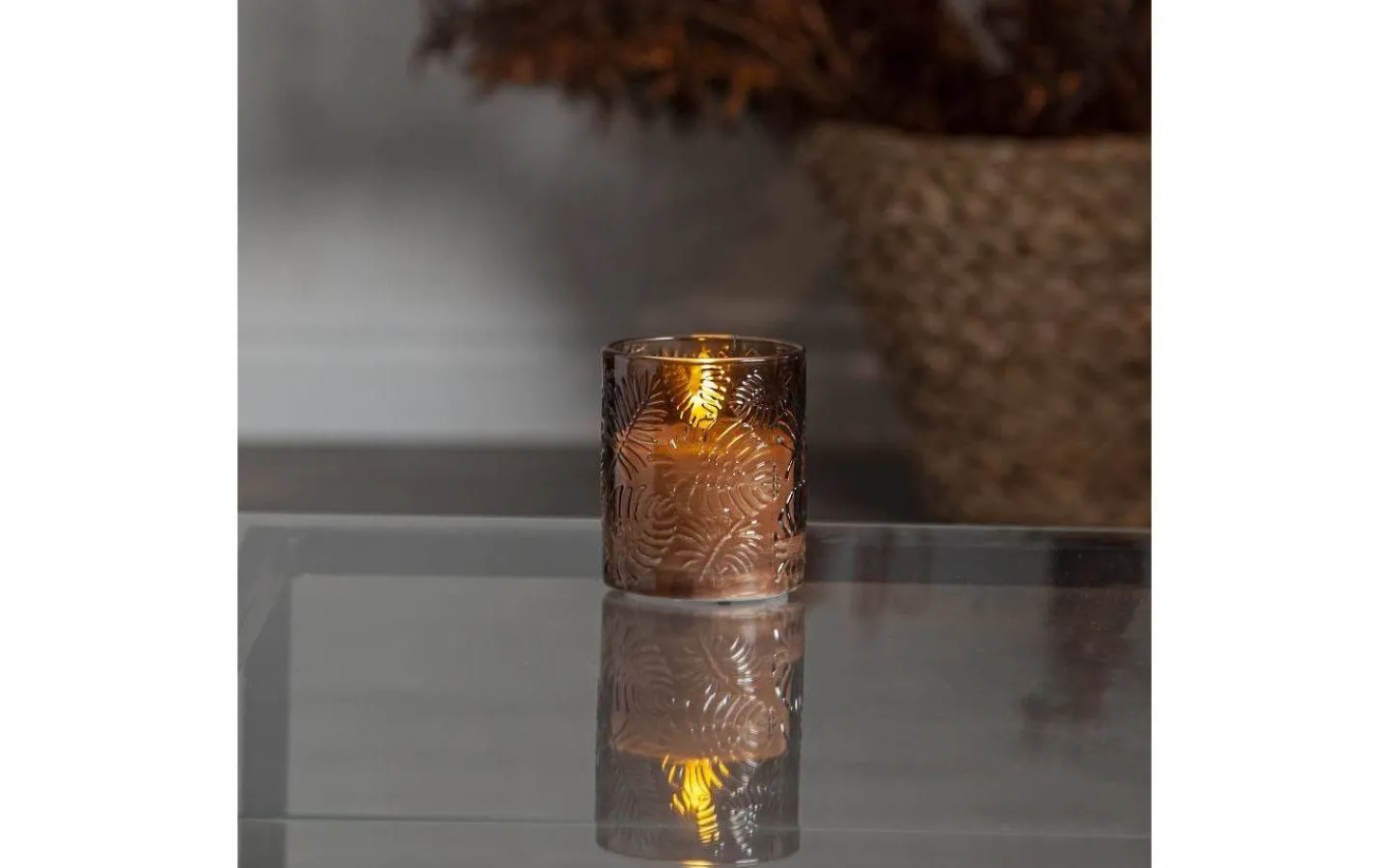 Star Trading Flamme Ljuslykta Leaf 10cm Brun* Ljuslyktor|Flamme Batteriljus (Hela Serien)