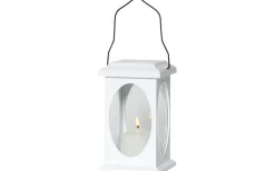 Ljuslyktor<Star Trading Flamme Lykta Batteridriven med Timer 23cm Vit