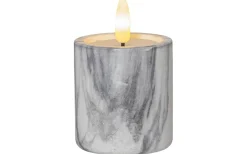 Flamme Batteriljus (Hela Serien)|Flamme Batteriljus (Hela Serien)<Star Trading Flamme Marble Batteridrivna Blockljus 9cm 2-pack Grå