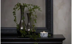 Flamme Marble Batteridrivet Blockljus 7,5cm Grå