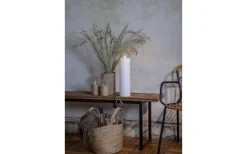 Star Trading Flamme Rak Blockljus 37,5cm Vit IP44* Flamme Batteriljus (Hela Serien)|Flamme Batteriljus (Hela Serien)