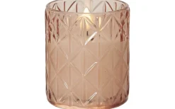 Flamme Batteriljus (Hela Serien)|Flamme Batteriljus (Hela Serien)<Star Trading Flamme Romb Batteridriven Ljuslykta 10cm Rosa