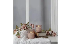 Flamme Batteriljus (Hela Serien)|Flamme Batteriljus (Hela Serien)<Star Trading Flamme Romb Batteridriven Ljuslykta 10cm Rosa