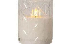 Ljuslyktor|Flamme Batteriljus (Hela Serien)<Star Trading Flamme Romb Ljuslykta 12,5cm Transparent