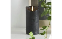 Star Trading Flamme Rustic Batteridrivet Blockljus 15cm Svart* Flamme Batteriljus (Hela Serien)|Flamme Batteriljus (Hela Serien)