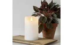 Flamme Batteriljus (Hela Serien)|Flamme Batteriljus (Hela Serien)<Star Trading Flamme Rustic Batteridrivet Blockljus 12,5cm Vit