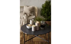 Flamme Soft Batteridrivet Blockljus 17,5cm Beige