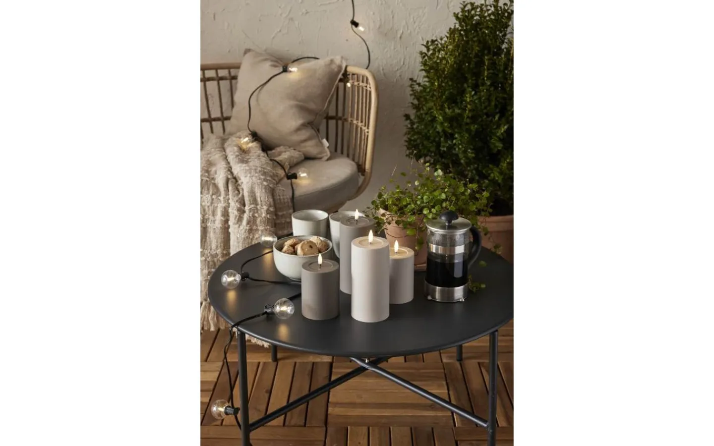 Star Trading Flamme Soft Batteridrivet Blockljus 12,5cm Mullvad* Flamme Batteriljus (Hela Serien)|Flamme Batteriljus (Hela Serien)