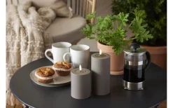 Star Trading Flamme Soft Batteridrivet Blockljus 12,5cm Mullvad* Flamme Batteriljus (Hela Serien)|Flamme Batteriljus (Hela Serien)