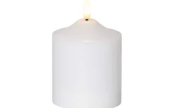 Flamme Batteriljus (Hela Serien)|Flamme Batteriljus (Hela Serien)<Star Trading Flamme Topp Batteridrivet Blockljus 12cm Vit