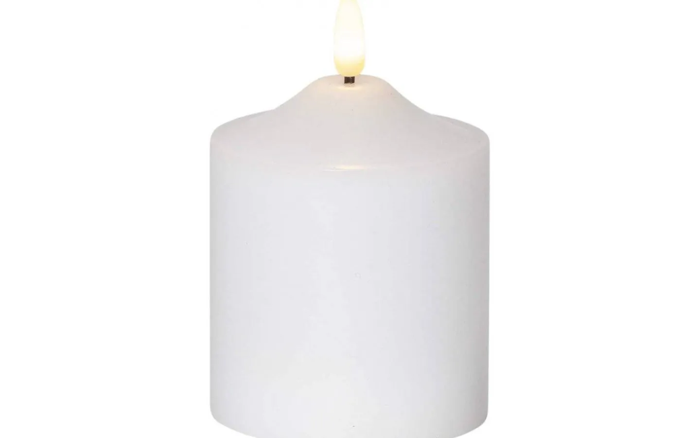 Flamme Batteriljus (Hela Serien)|Flamme Batteriljus (Hela Serien)<Star Trading Flamme Topp Batteridrivet Blockljus 12cm Vit