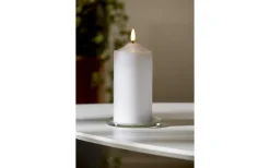 Flamme Batteriljus (Hela Serien)|Flamme Batteriljus (Hela Serien)<Star Trading Flamme Topp Batteridrivet Blockljus 17cm Vit