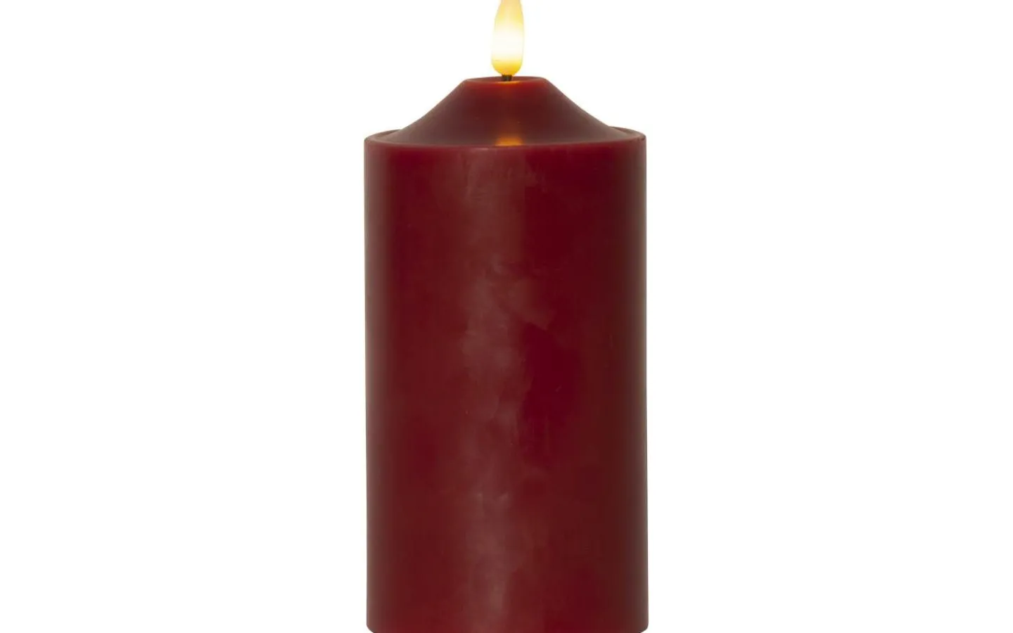 Star Trading Flamme Topp Batteridrivet Blockljus 17cm Mörkröd* Flamme Batteriljus (Hela Serien)|Flamme Batteriljus (Hela Serien)