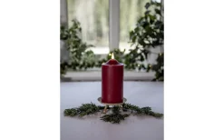 Star Trading Flamme Topp Batteridrivet Blockljus 17cm Mörkröd* Flamme Batteriljus (Hela Serien)|Flamme Batteriljus (Hela Serien)