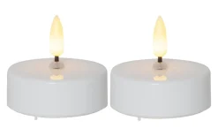 Star Trading Flamme XL Batteridrivna Värmeljus Ø58mm 2-Pack Vit* Flamme Batteriljus (Hela Serien)|Flamme Batteriljus (Hela Serien)