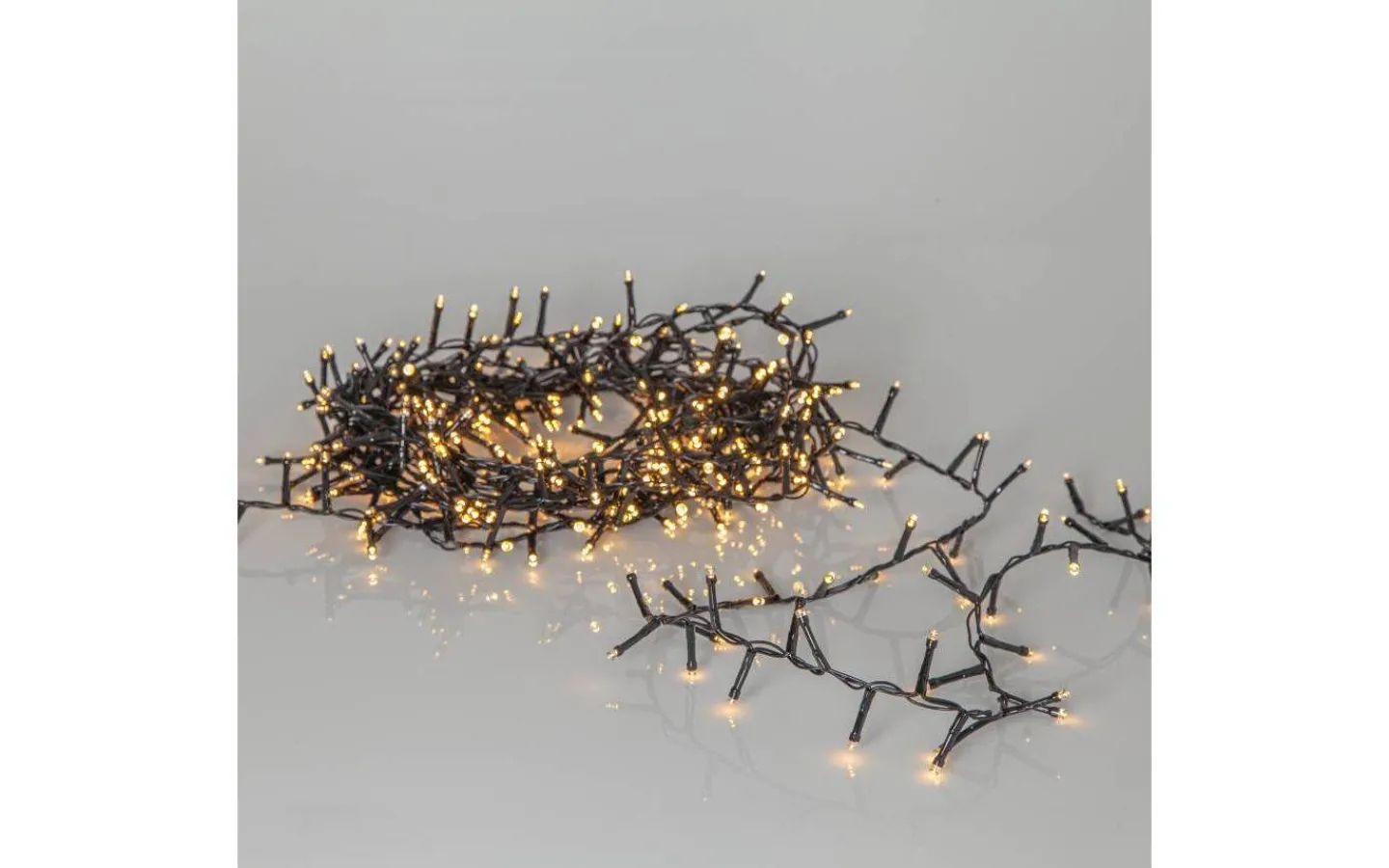 Star Trading Flashy Clusterslinga 2400K 30m Svart IP44* Långa Ljusslingor (21M+)|Clusterslingor