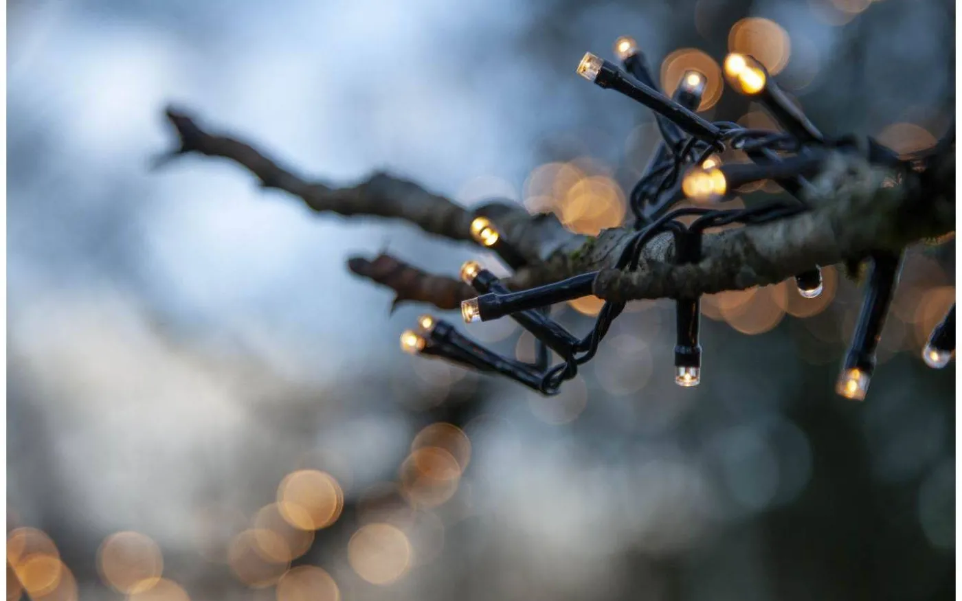 Flashy Clusterslinga 2500K 16m Svart IP44