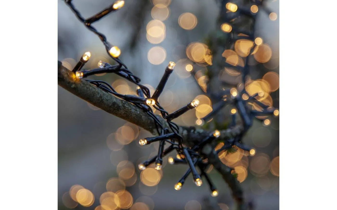 Flashy Clusterslinga 2500K 16m Svart IP44