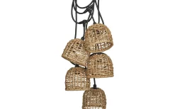 Partyslingor Utomhus 230V|Partyslingor Utomhus 230V<PR Home Flex Out Ljusslinga 6,5m med 5st Cebu skärmar 17cm Natur IP44