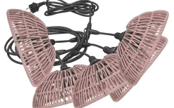 PR Home Flex Out Ljusslinga 6,5m med 5st Hue skärmar 20cm Rosa IP44* Partyslingor Utomhus 230V|Partyslingor Utomhus 230V