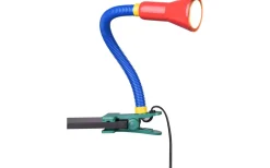 Barnrum|Klämlampor<Trio Lighting Flexo Klämlampa E14 flerfärgad