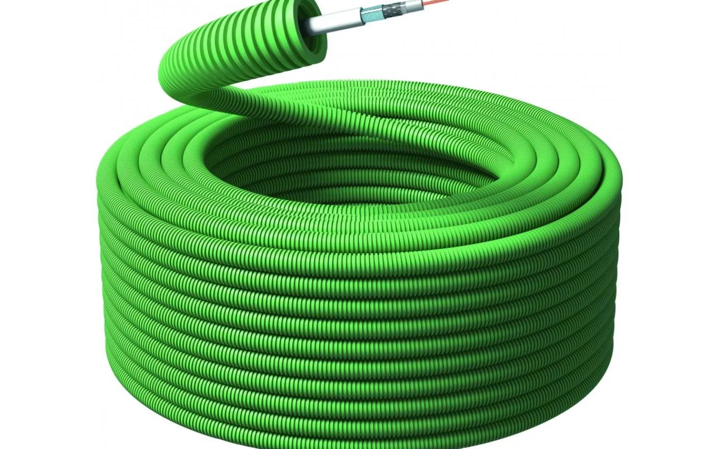 Förläggningsmaterial<Malmbergs Flexrör Koax RG6T 1,02mm, Ø16mm, 100m, Ring