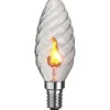 Star Trading Flicker Flame E14 Kron Twisted 3W* Dekorativa Ljuskällor E14