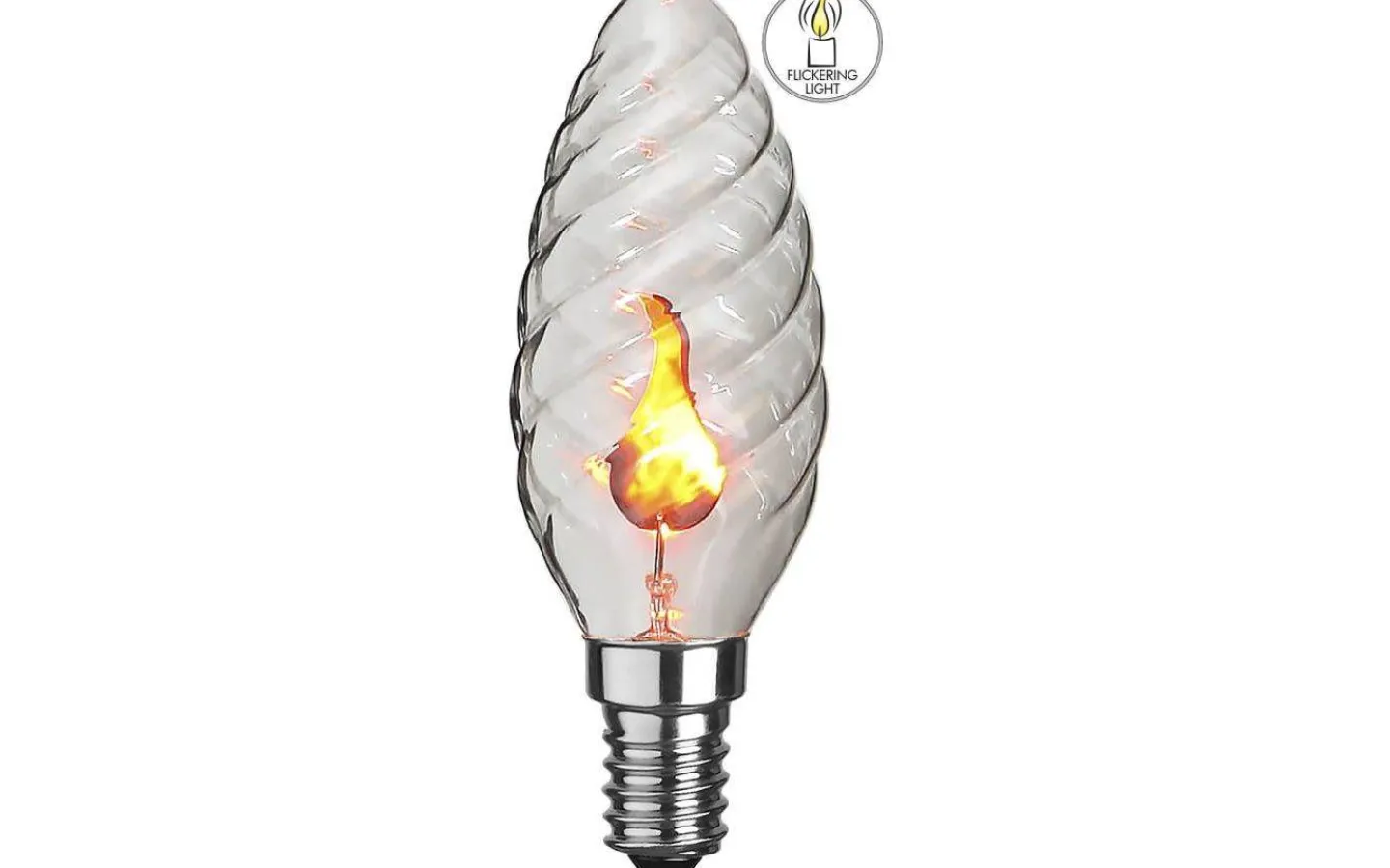 Star Trading Flicker Flame E14 Kron Twisted 3W* Dekorativa Ljuskällor E14