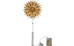 Star Trading Flinga Batteridriven Toppstjärna 43cm Guld* Julgranstillbehör