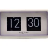 Väggklockor|Bordsklockor<NeXtime Flip Clock 24HR Bords-/Väggklocka 18 cm Vit