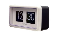 Väggklockor|Bordsklockor<NeXtime Flip Clock 24HR Bords-/Väggklocka 18 cm Vit