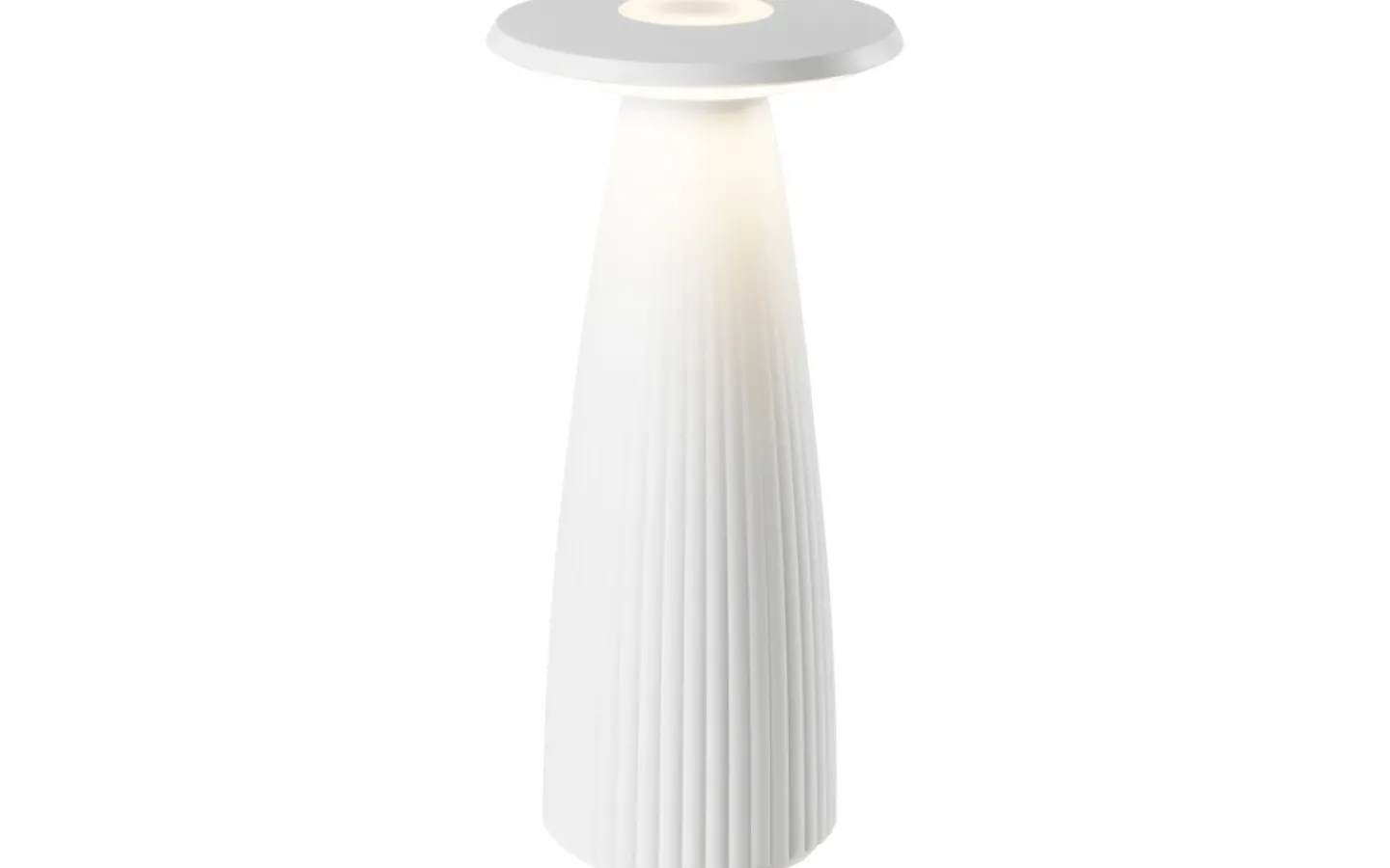 Allmänbelysning|Uppladdningsbara Lampor Utomhus<Ubiqua Lighting Flora Batterilampa 24cm 2700/3000K Vit IP54