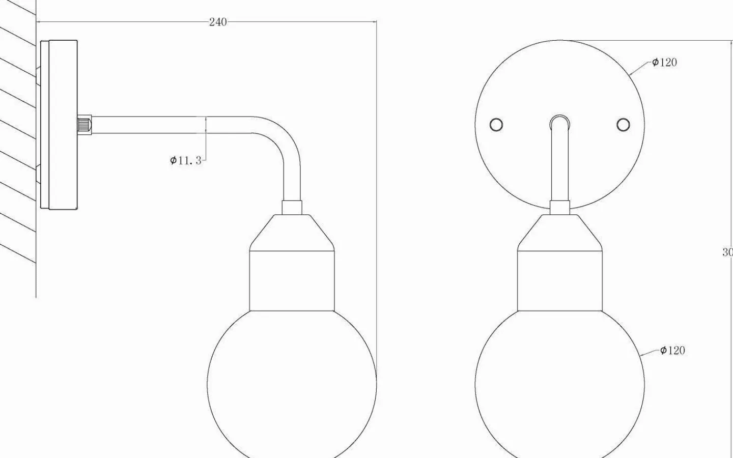 Aneta Florens Vägglampa Mässing IP44* Badrum|Badrumslampor Vägg