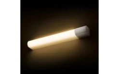 Rendl Florio Vägglampa + Uttag Vit 49cm LED 8W IP44 3000K* Badrum|Badrumslampor Vägg