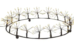 Kransar|Julpynt Inomhus<Star Trading Flower Krans 35cm LED Svart Inomhus