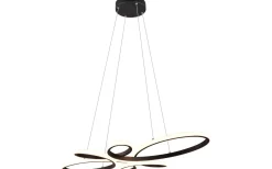 Trio Lighting Fly Takpendel 83cm LED mattsvart* Stora Taklampor Ø70-150 Cm