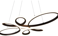 Trio Lighting Fly Takpendel 83cm LED mattsvart* Stora Taklampor Ø70-150 Cm