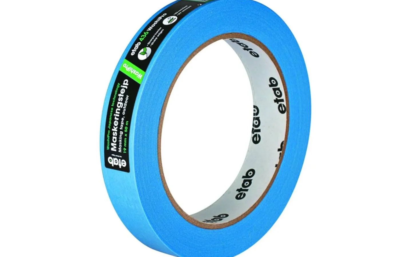 Malmbergs Fönstermarkeringstejp WashiPro, Blå, 19mm, 50m/rle* Isolermaterial