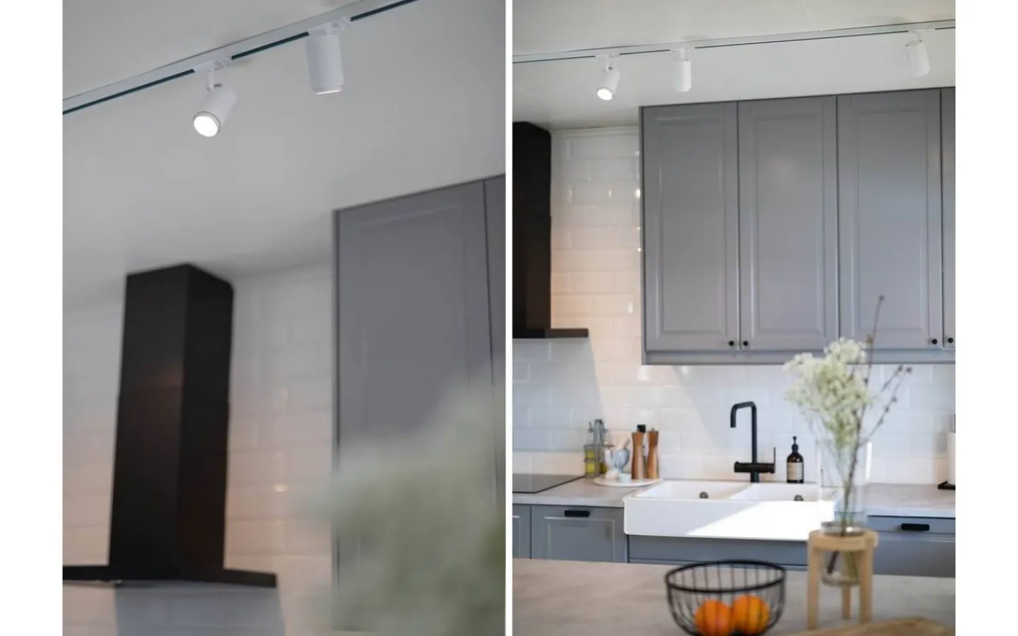 Skensystem<Hidealite Focus Track Micro 1-fas LED 10W 2700K Vit