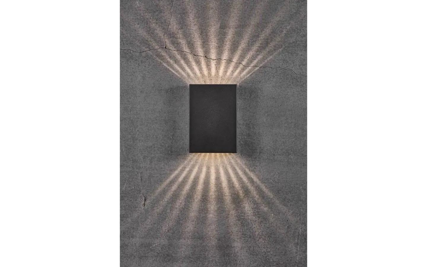 Upp & Nedljus Lampor<Nordlux Fold 15 Vägglampa LED 3000K 2x5W Svart IP54