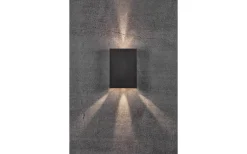 Upp & Nedljus Lampor<Nordlux Fold 15 Vägglampa LED 3000K 2x5W Svart IP54